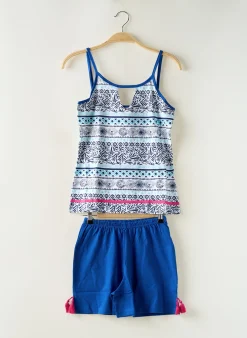 Pyjashort Rose Pomme Bleu