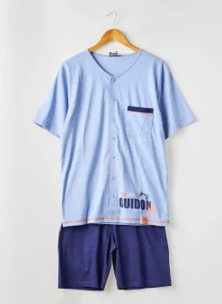 Pyjashort Rose Pomme Bleu