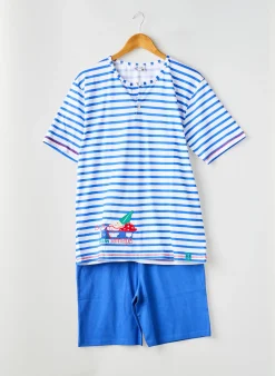 Pyjashort Rose Pomme Bleu