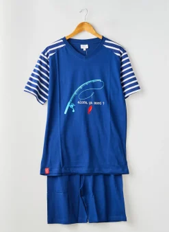Pyjashort Rose Pomme Bleu