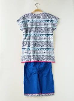 Pyjashort Rose Pomme Bleu