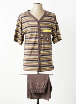 Pyjashort Rose Pomme Gris