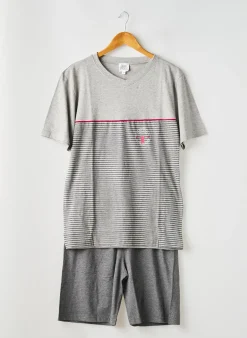 Pyjashort Rose Pomme Gris