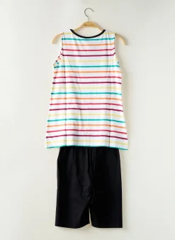 Pyjashort Rose Pomme Noir