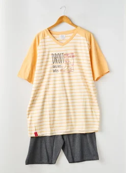 Pyjashort Rose Pomme Orange