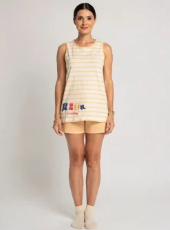 Pyjashort Rose Pomme Orange