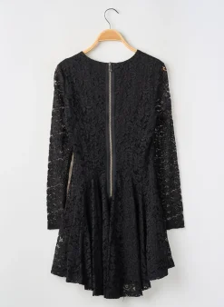 Robe Courte Chicwish Noir Manches Longues