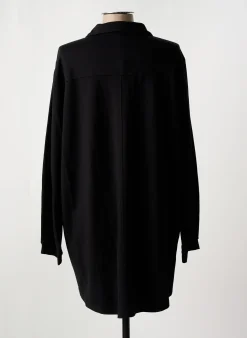 Robe Courte Ciso Noir Manches Longues