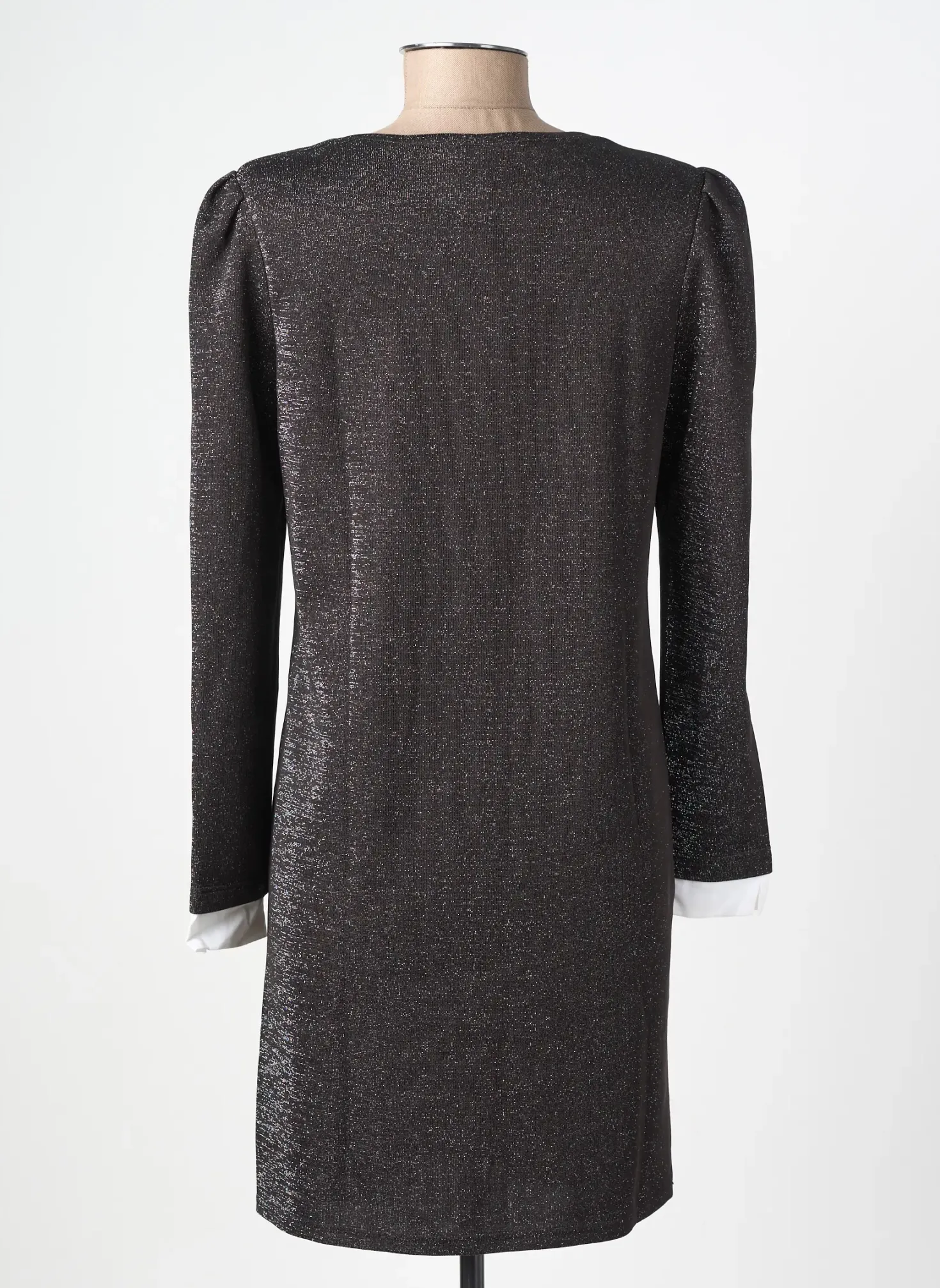 Robe Courte Ema Blue's Noir Manches Longues