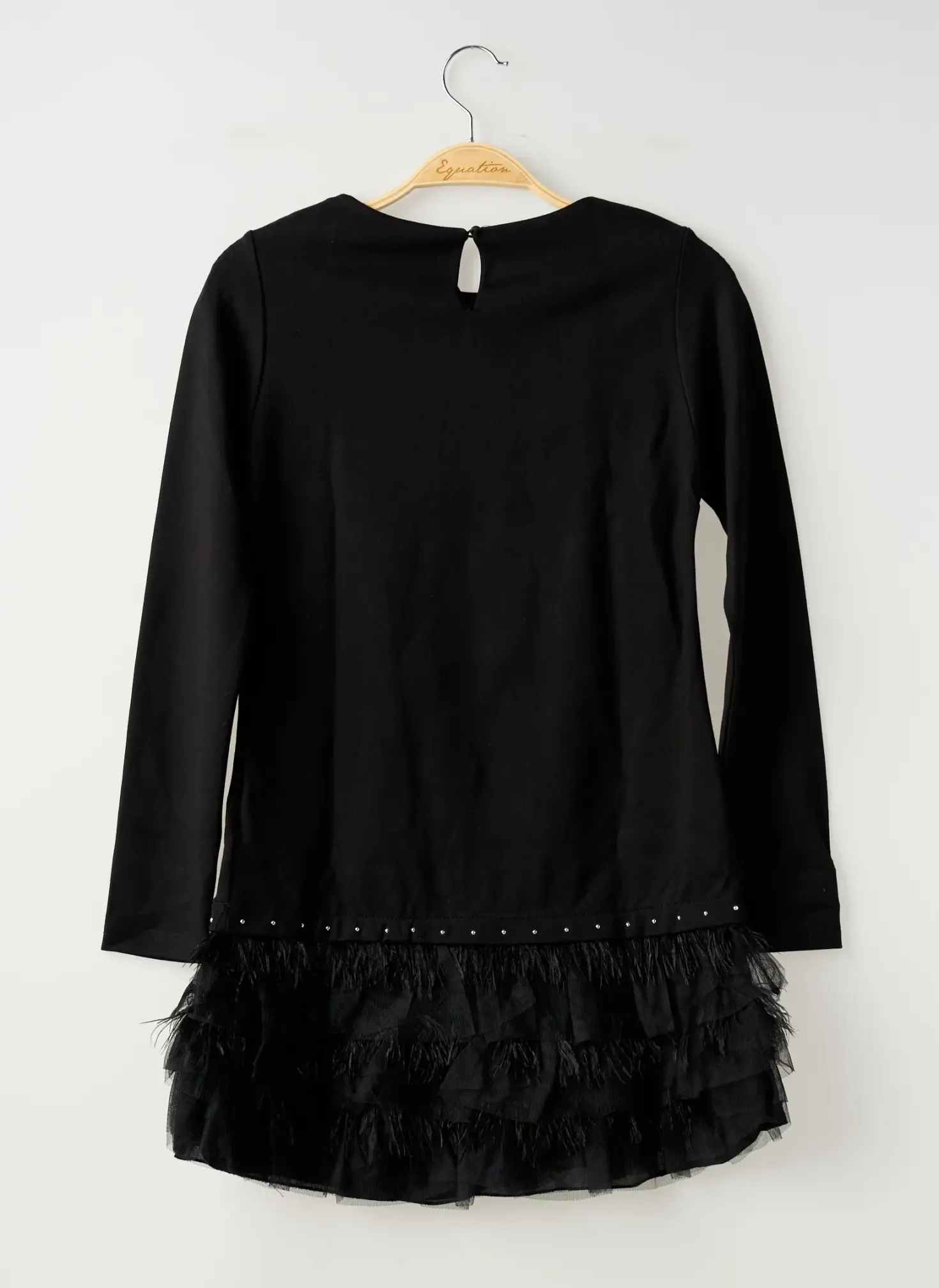 Robe Courte Mayoral Noir Manches Longues