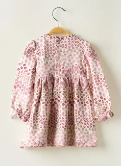 Robe Courte Mayoral Rose Manches Longues