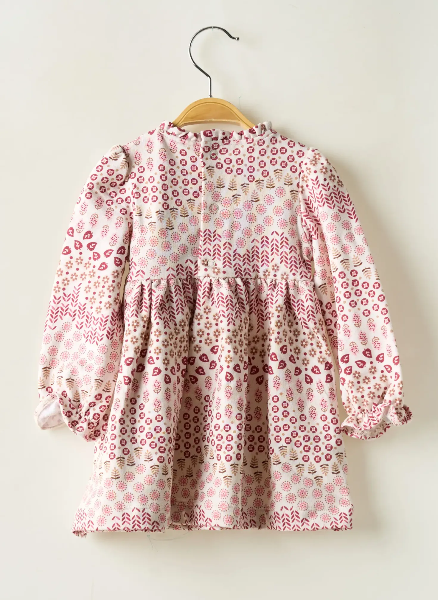 Robe Courte Mayoral Rose Manches Longues