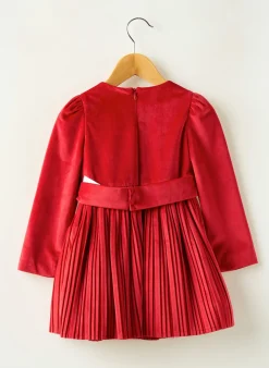 Robe Courte Mayoral Rouge Manches Longues