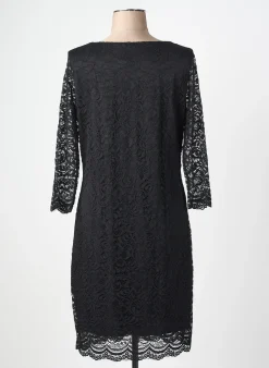 Robe Courte Revd'elle Noir Manches 3/4