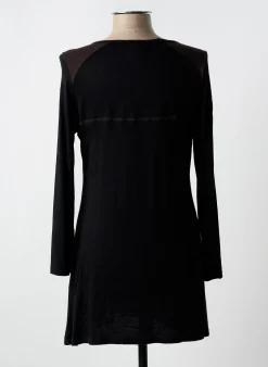 Robe Courte Suzanna Noir Manches Longues