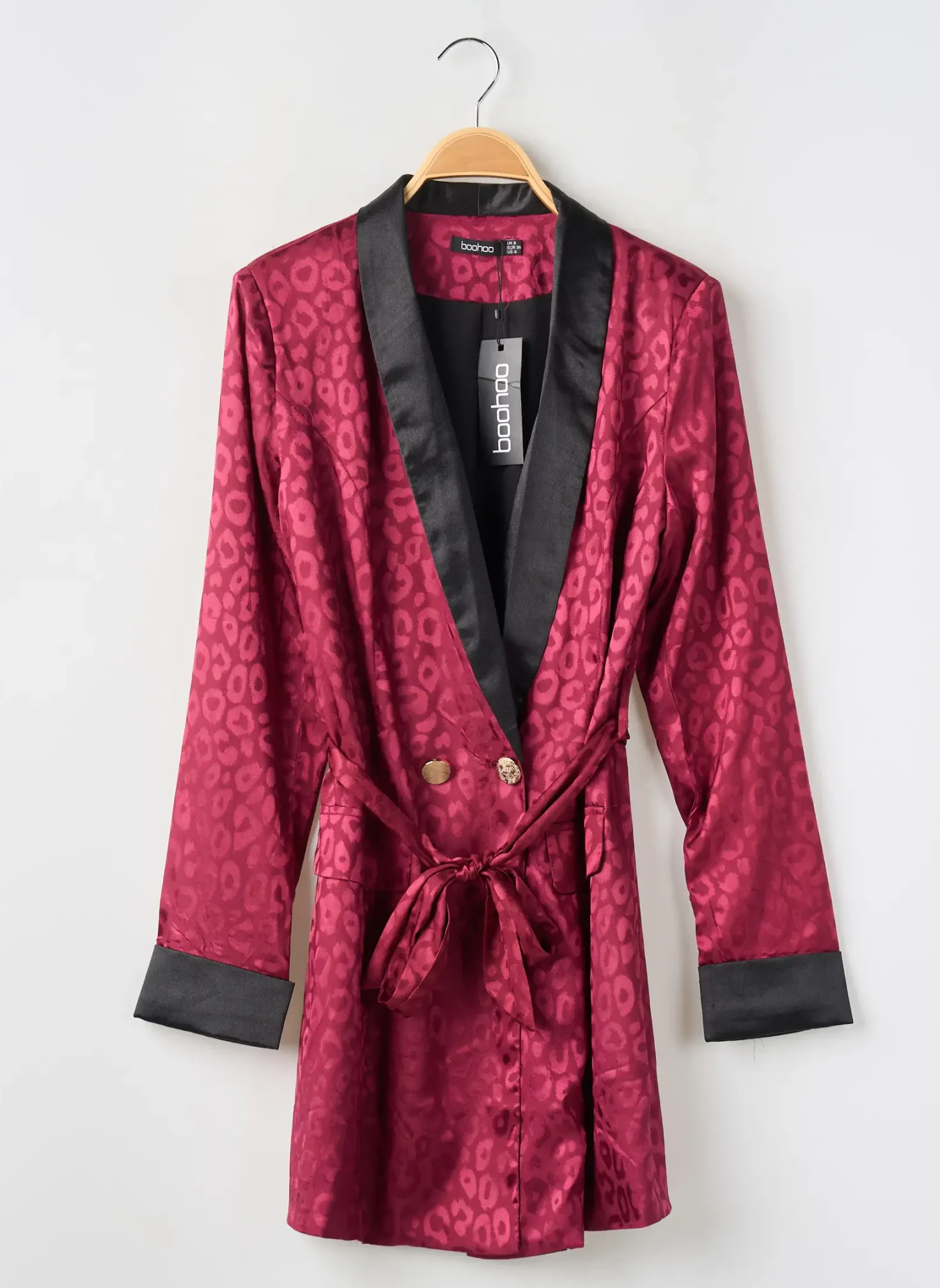 Robe De Chambre Boohoo Rouge