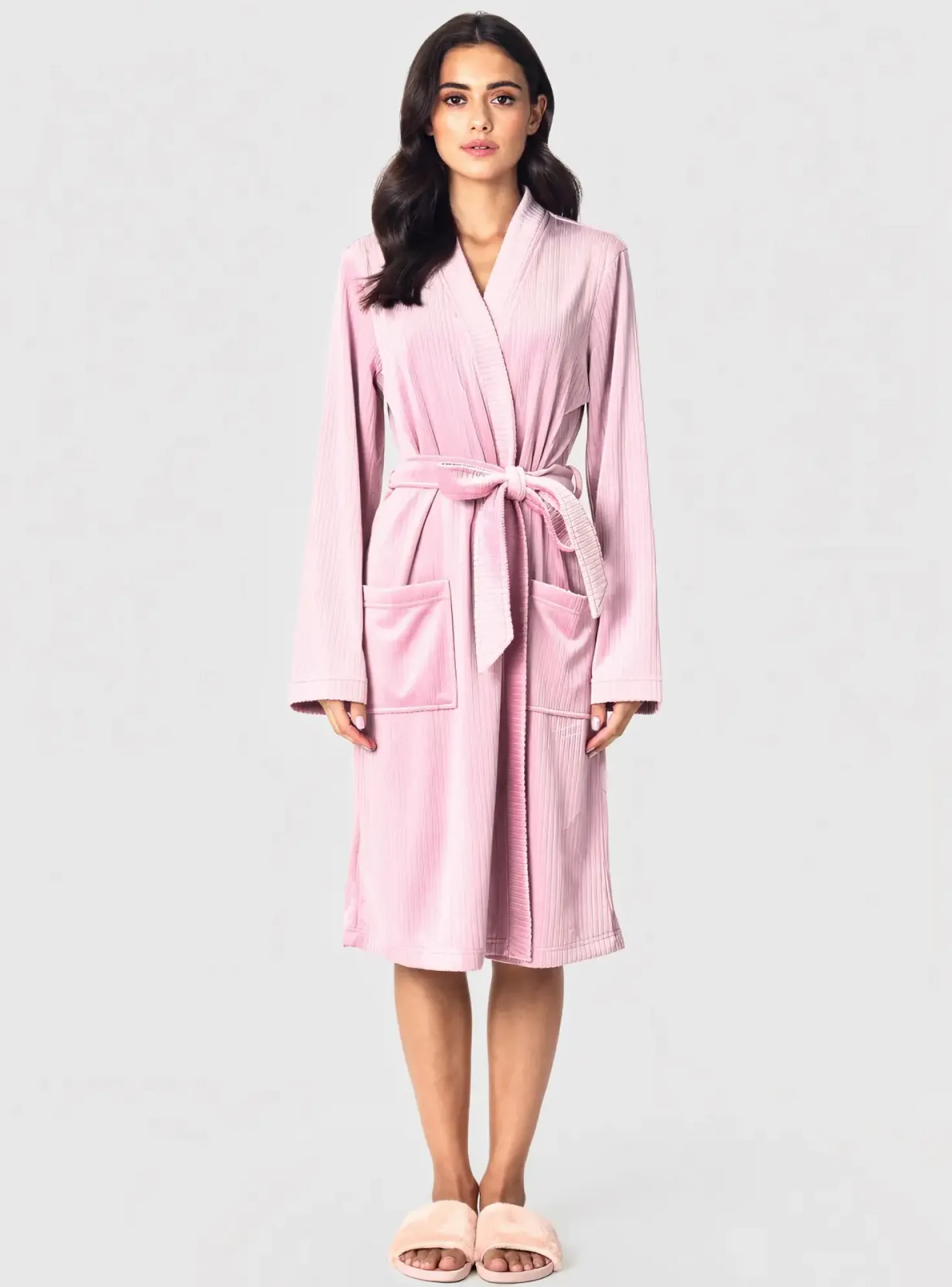 Robe De Chambre Cherie Line Rose
