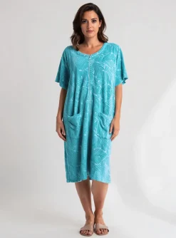 Robe De Chambre Rose Pomme Bleu