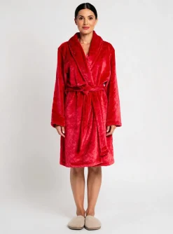 Robe De Chambre Rose Pomme Rouge