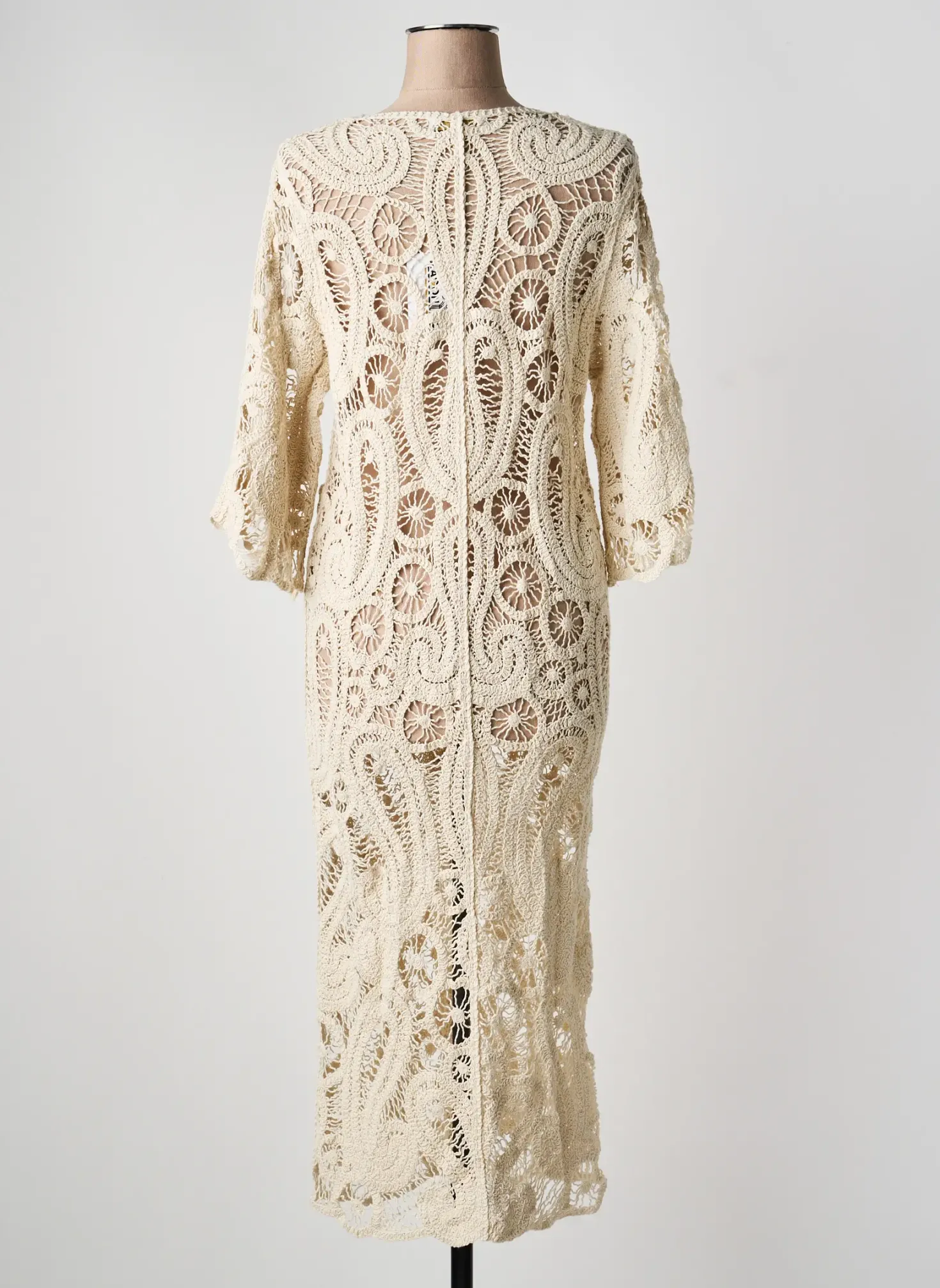Robe De Plage Lagon Bleu Beige