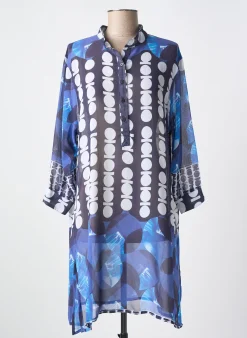 Robe De Plage Miradonna Bleu