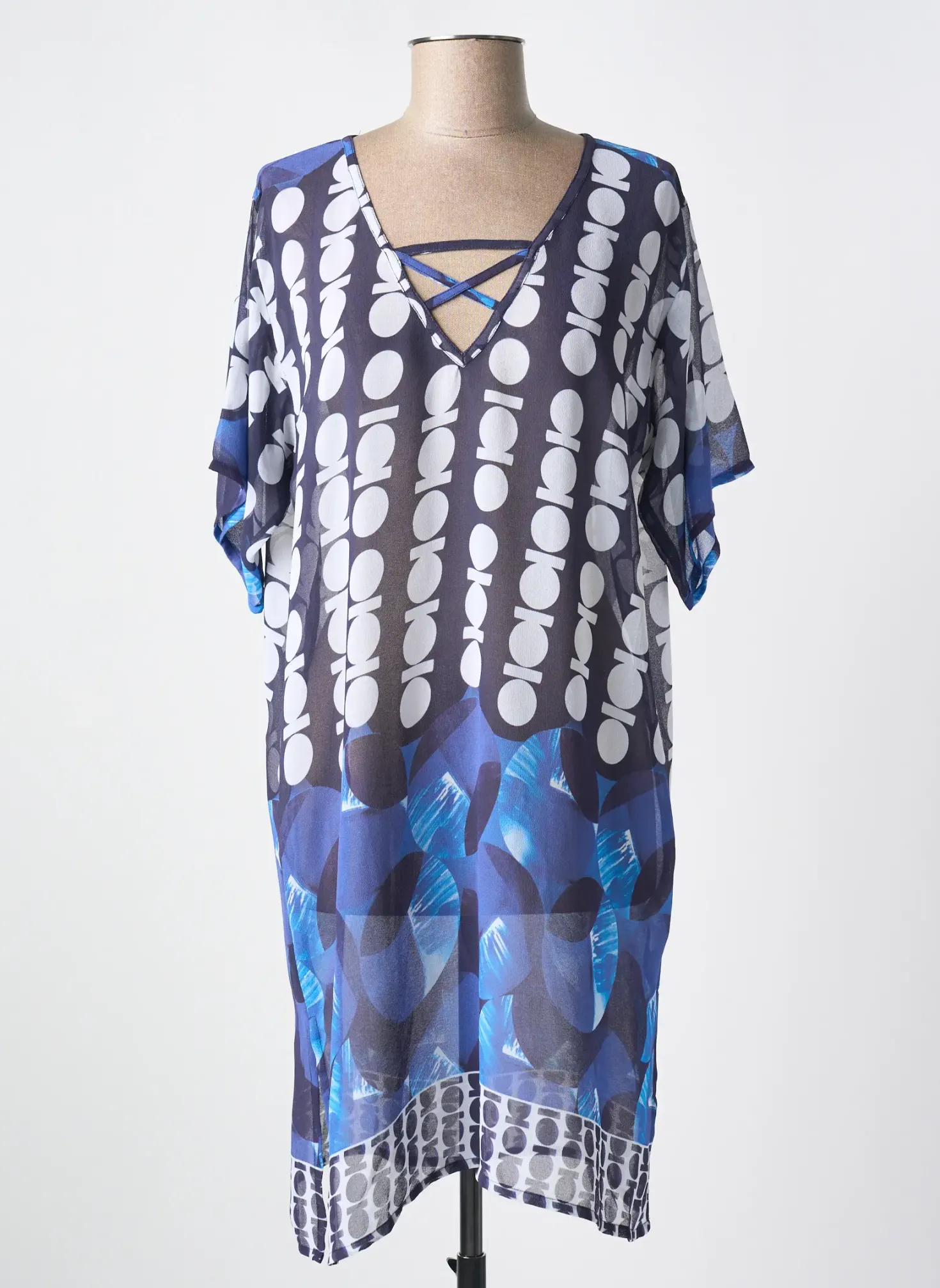Robe De Plage Miradonna Bleu