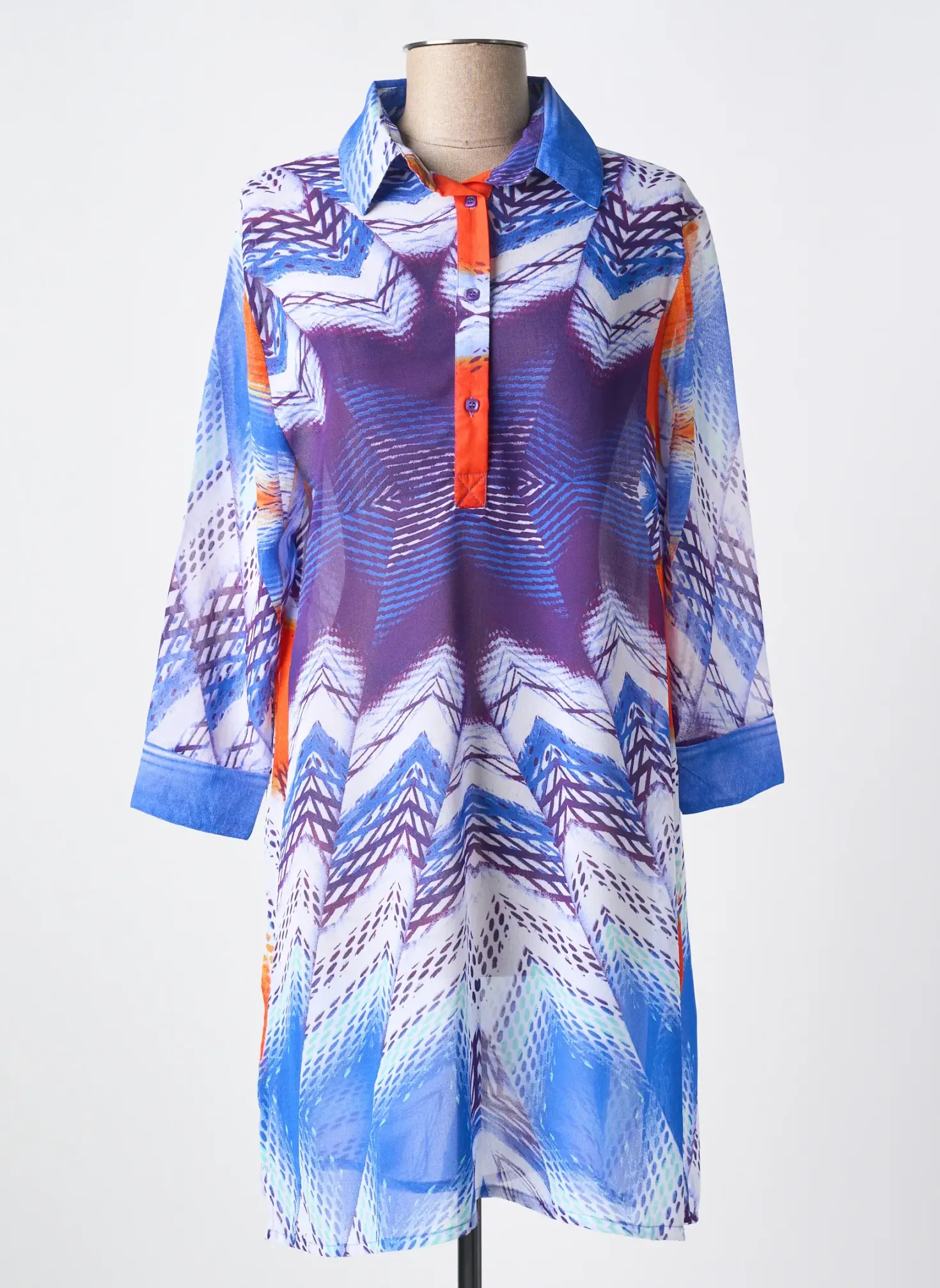 Robe De Plage Miradonna Bleu