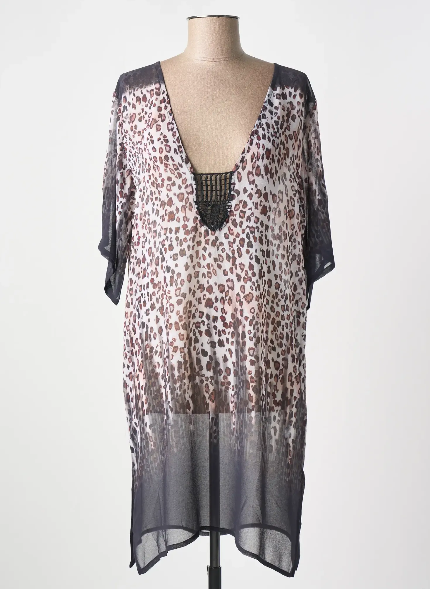 Robe De Plage Miradonna Marron