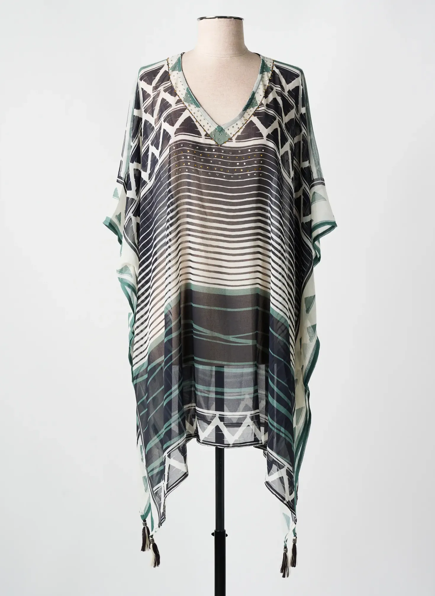 Robe De Plage Miradonna Noir