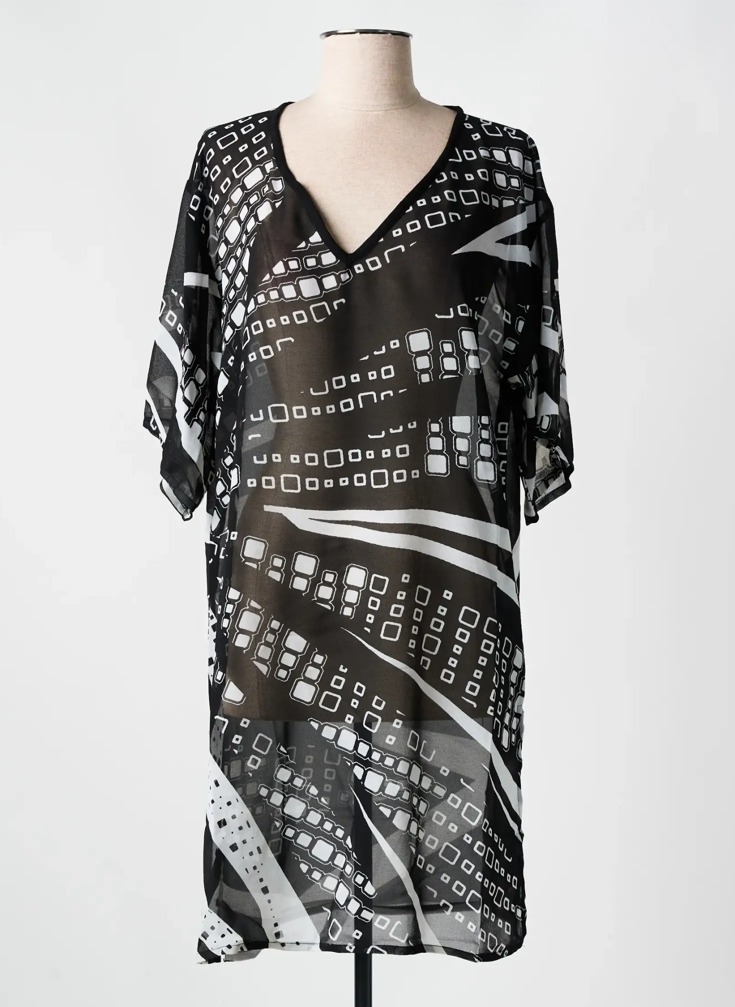 Robe De Plage Miradonna Noir