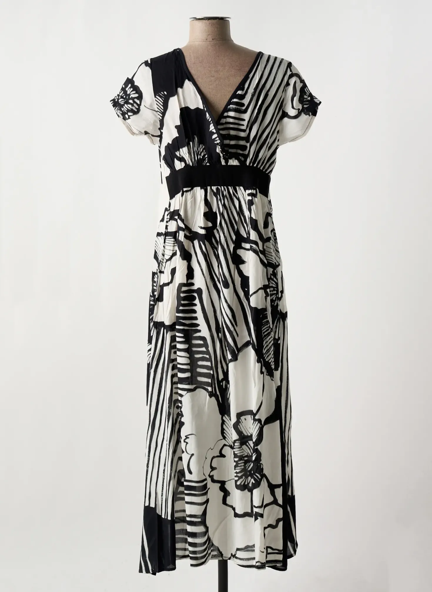 Robe De Plage Miradonna Noir