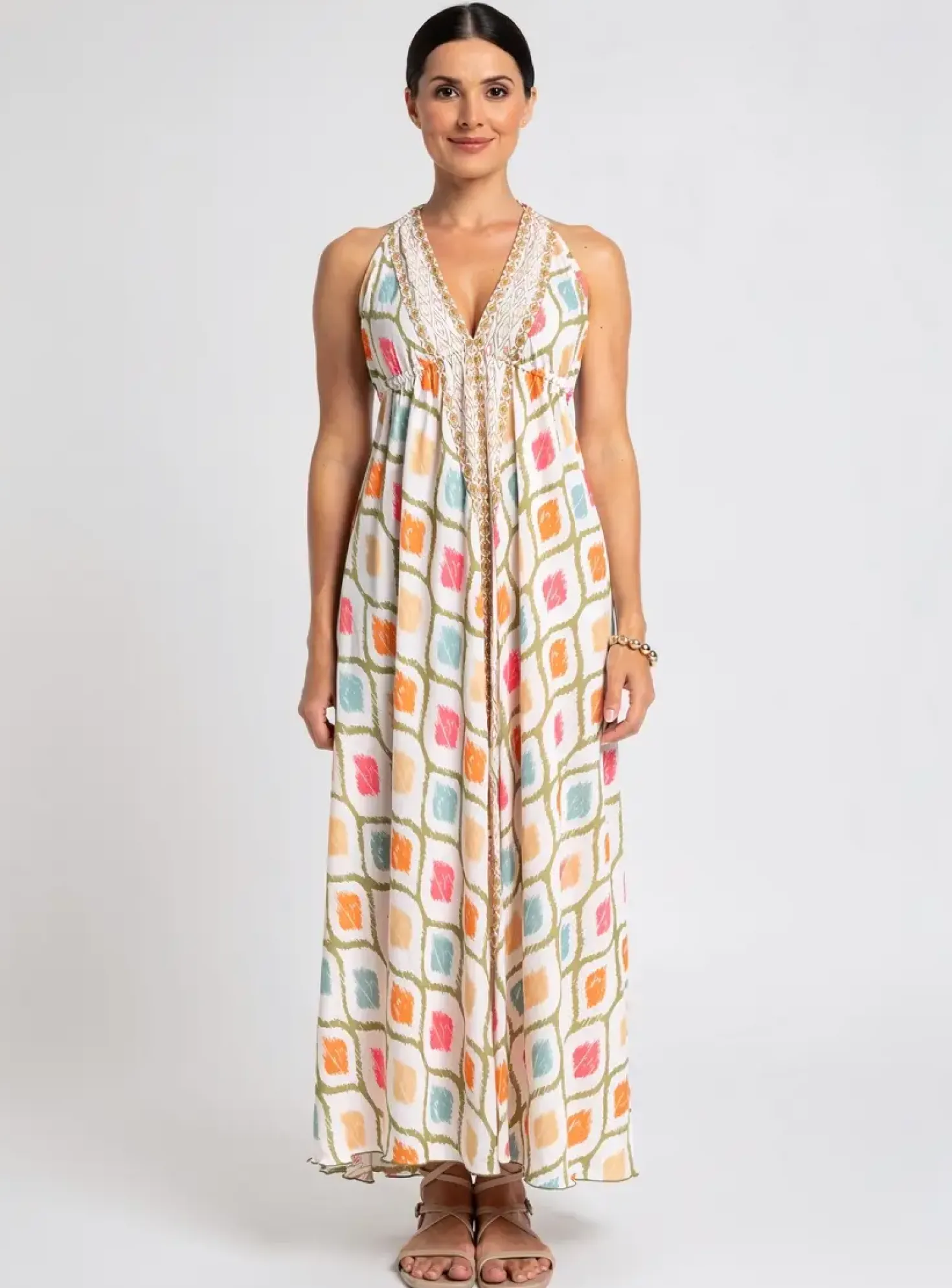Robe De Plage Pink Planet Blanc