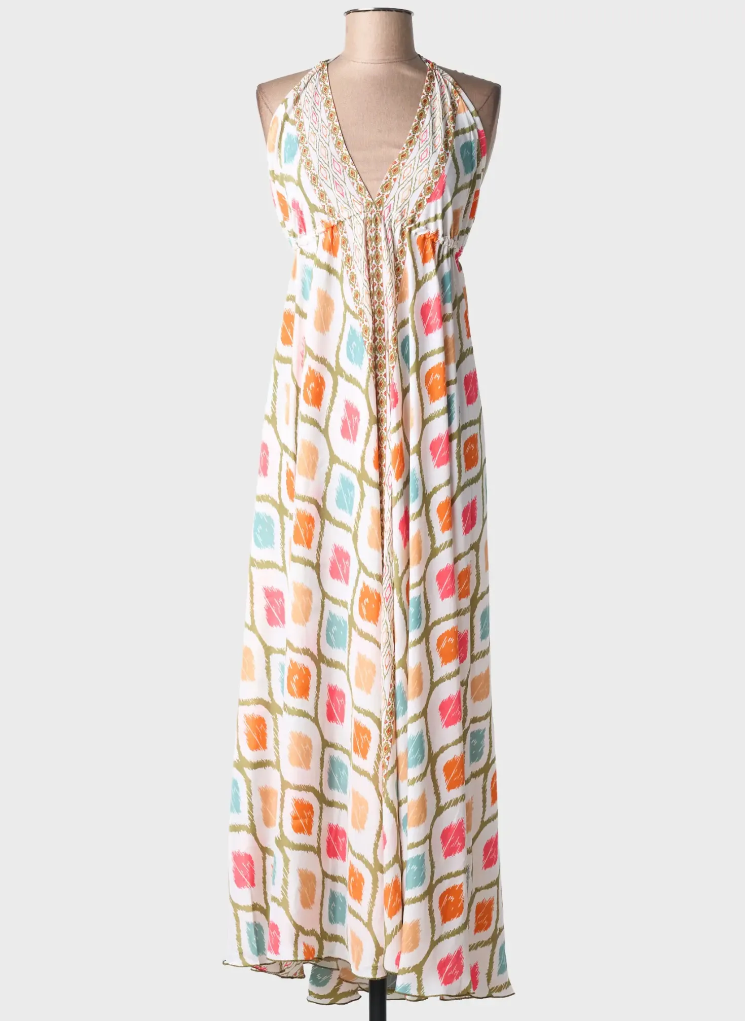 Robe De Plage Pink Planet Blanc