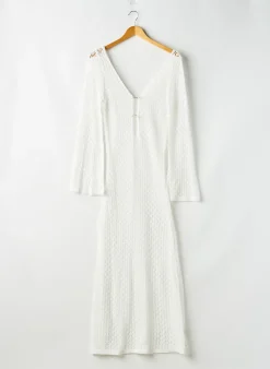 Robe De Plage Sans Marque Blanc
