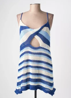 Robe De Plage Sans Marque Bleu