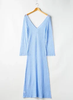 Robe De Plage Sans Marque Bleu