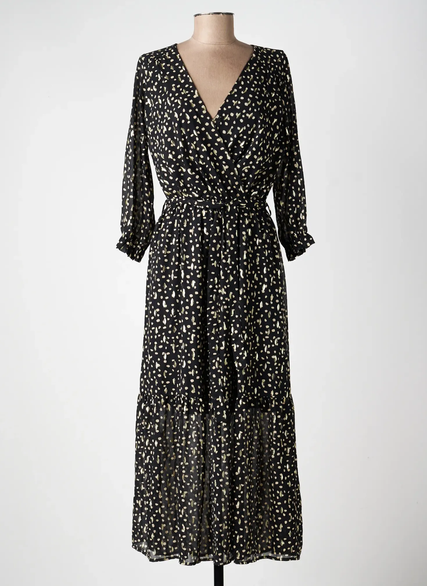 Robe Longue Emma Ella Noir Manches Longues