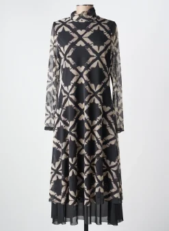 Robe Longue Kozan Noir Manches Longues