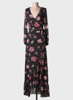 Robe Longue Lpb Les Petites Bombes Noir Manches Longues