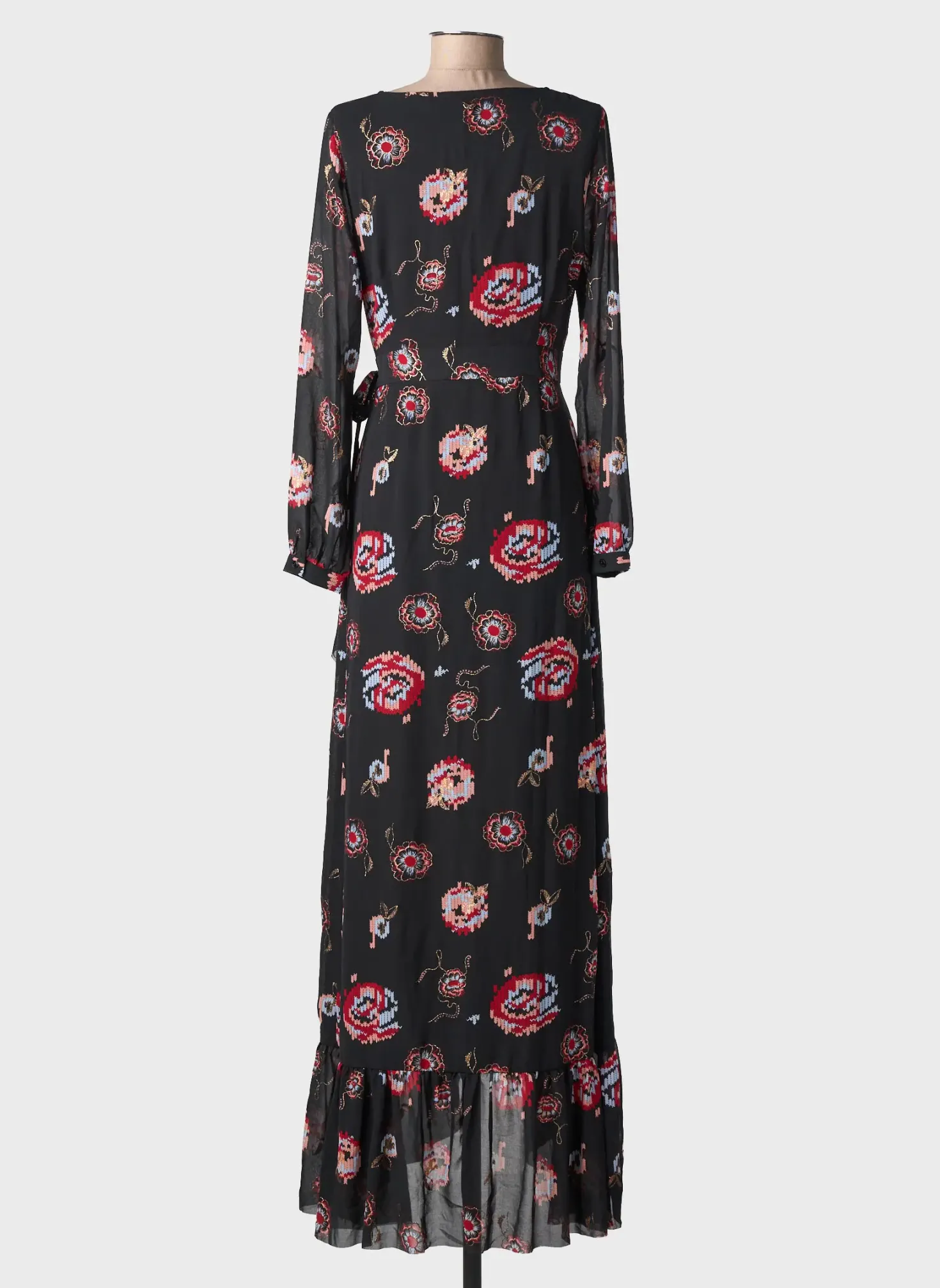 Robe Longue Lpb Les Petites Bombes Noir Manches Longues
