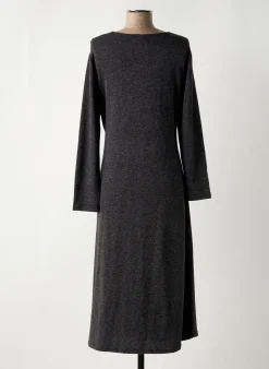 Robe Longue Scarlet Roos Gris Manches Longues