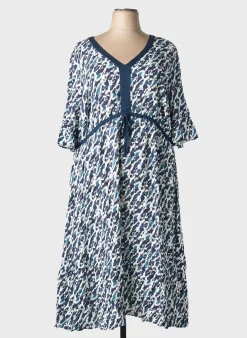 Robe Longue Sheego Bleu Manches Longues
