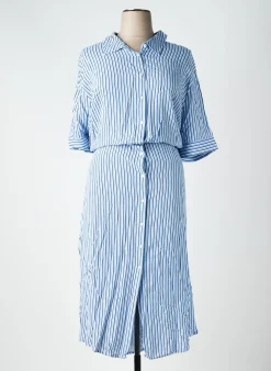 Robe Longue Sheego Bleu Manches Longues