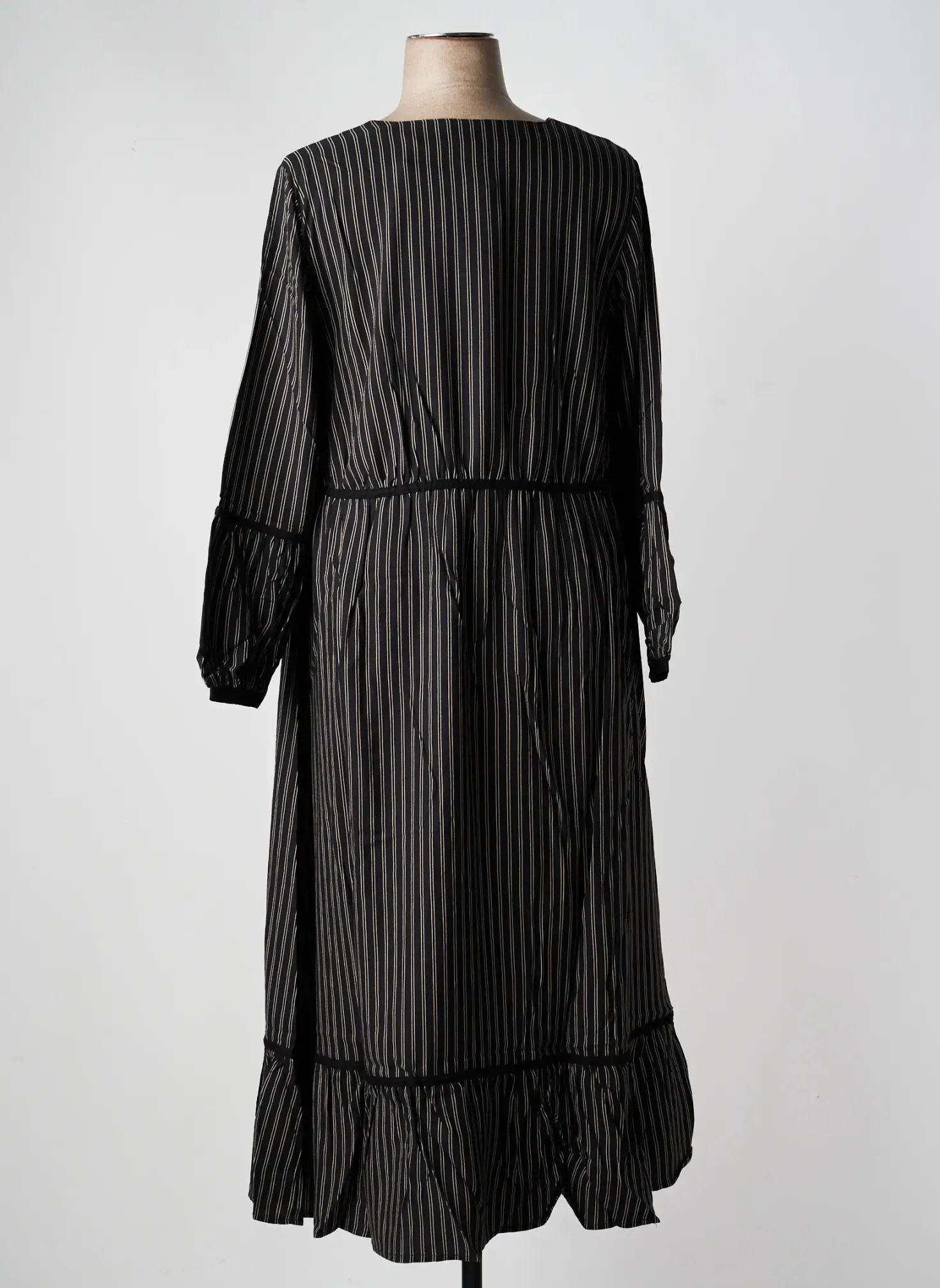 Robe Longue Sheego Noir Manches Longues