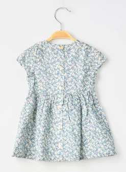 Robe Mi-longue Absorba Bleu Manches Courtes