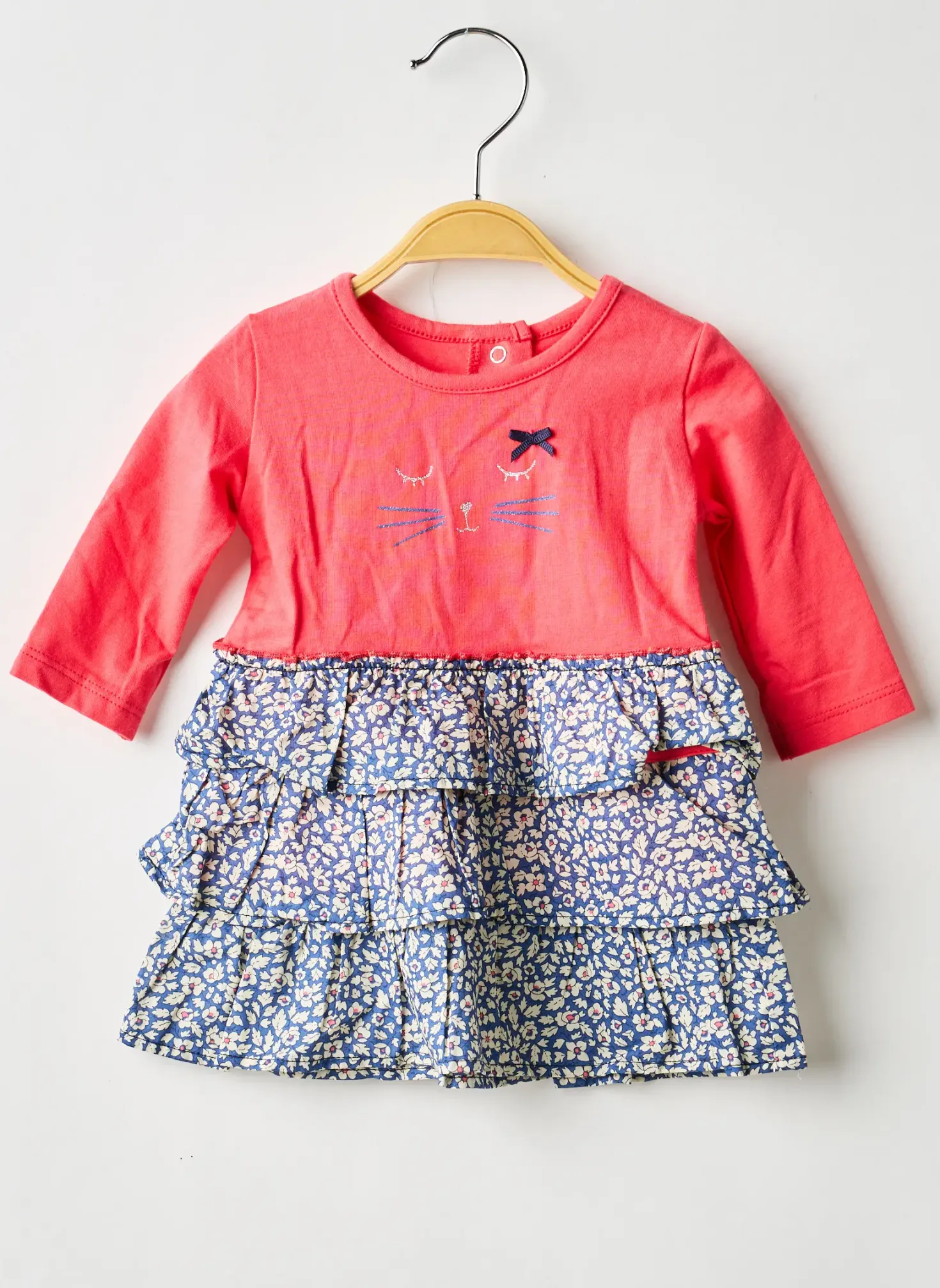 Robe Mi-longue Absorba Rose Manches Longues