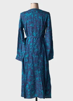 Robe Mi-longue Agathe & Louise Bleu Manches Longues