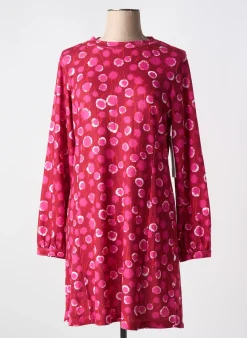 Robe Mi-longue Agathe & Louise Rose Manches Longues