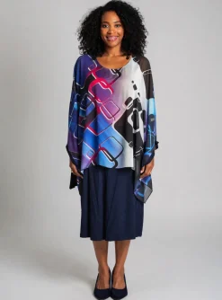 Robe Mi-longue Alain Murati Bleu Manches Longues