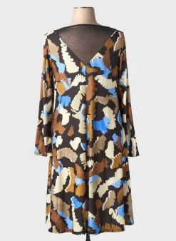 Robe Mi-longue An Ii Vito Noir Manches Longues